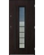 Sta Hevelius noir - steel modern entry door with glass