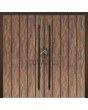 LIM WOODLINE 2 Double - aluminium double door covered Tambora High Pressure Laminate wood imitation