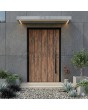 entry door covered HPL wood imitation