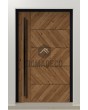 PIVOT WOODLINE 4 - pivot door covered Creek Larch High Pressure Laminate wood imitation
