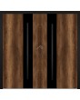 LIM WOODLINE 5 Double - aluminium wood-like double entry door covered Barrique Oak High Pressure Laminate