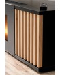 Cambridge - entertainment center with with vertical slats