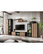 Cambridge - entertainment center with with vertical slats