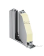 PIVOT M18 - aluminium pivot door with yellow brass texture of milled metal