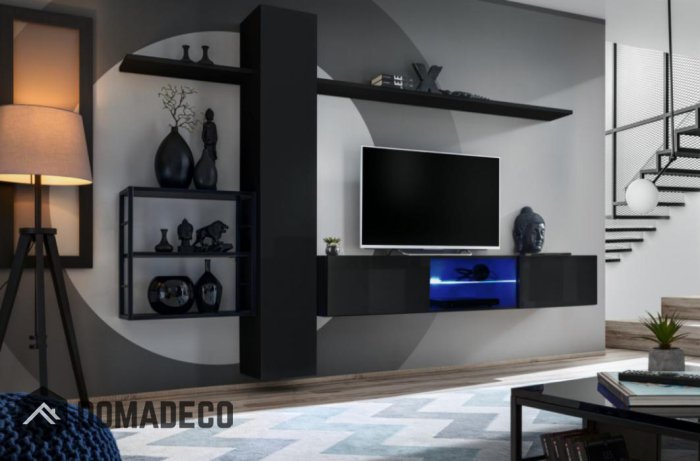 Modern wall unit for living room discount
