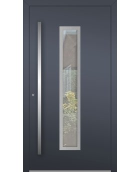 LIM AP01 - secure aluminium front doors with glass