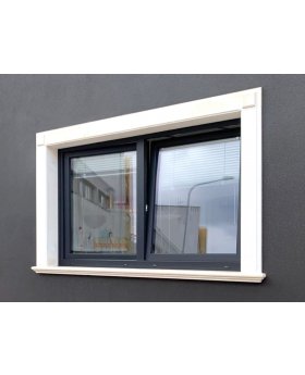 AL86-D2 - Double tilt and turn aluminium window