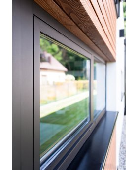 AL86-D1 - Double aluminium window - tilt and turn / fixed