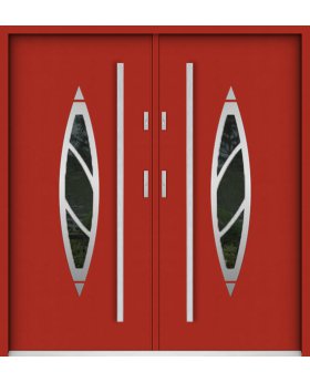 Sta Aries Double - double steel door with glass