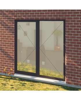 AL86-B3 - turn balcony double door (inside opening)