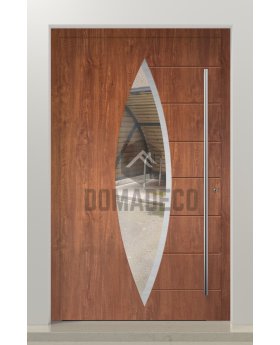 LIM C11 - high strength aluminium main door with glass