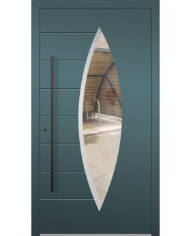 LIM C11 - high strength aluminium main door with glass
