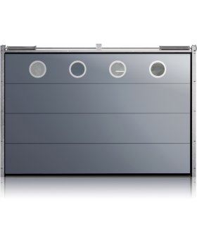 WIS E1R3 -  sectional garage door circular window
