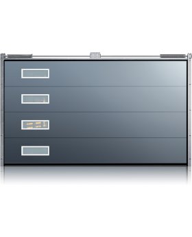WIS E1R4 -   insulated sectional garage door with windows