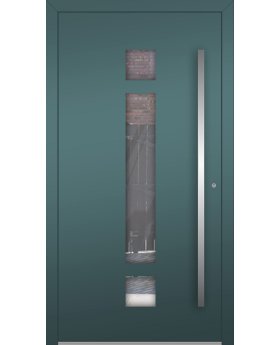 LIM HEY I - modern aluminium front door for homes
