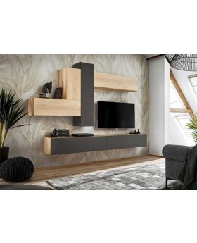 Modern living room wall units for tv / entertainment center Domadeco