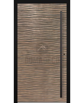 LIM M16 - aluminium hinged door with texture of milled metal