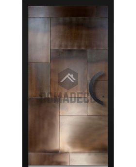 LIM M23 - aluminum hinged door with squareds in liquid metal