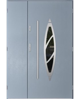 Sta Aries Uno - stainless steel front door with frame