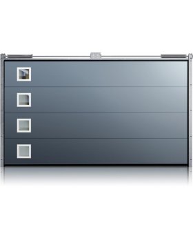 WIS E1R1 -  sectional automatic garage door 2743 mm x 2438 mm winchester