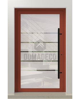 LIM Glass S5 - frosted main door with five transparent stripe