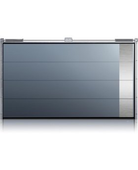 WIS E1D1 -  sectional garage door with silver decorative element