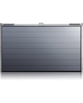 WIS E2 -  sectional garage door with high ribs