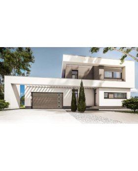 WIS E1R1 -  sectional garage door with windows