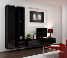 Seattle 12 - Black wall unit