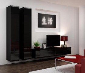 Seattle 16 - black entertainment center