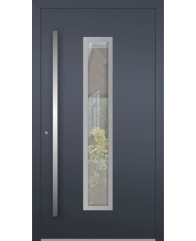 LIM AP01 - secure aluminium front doors with glass