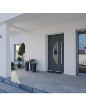Fargo 22 - external front door Colour: smooth anthracite; Glass type: reflex