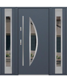 Fargo 22 T - contemporary front door with two side panels