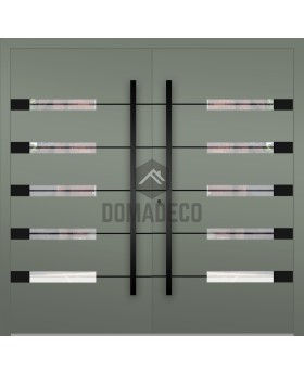 LIM AP18A double - aluminium double hinged front door