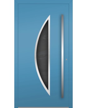 LIM Bow - matte finish aluminium door with glass