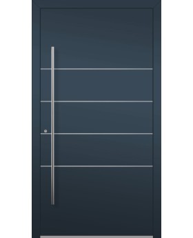LIM C10 - strong aluminium entry door with stripes