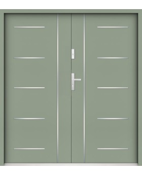 Sta Cortez Double - energy-efficient double front entry metal door