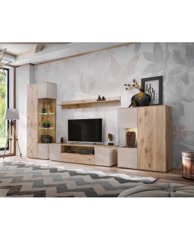 Cardiff  - entertainment wall unit with cabinets