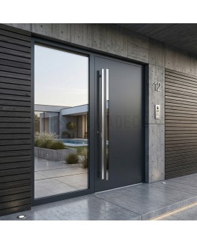 Anthracite aluminium beautiful modern main door