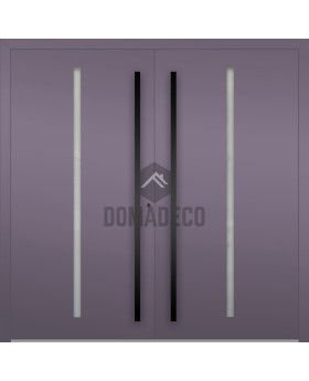 LIM Flet B double - aluminium double hinged front door with vertical glass