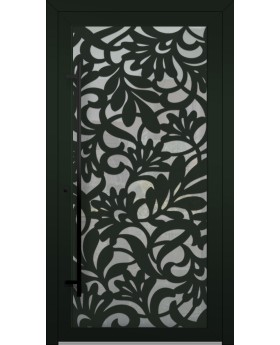LIM G1 - Glass aluminium door with decorative panel