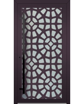 LIM G2 - Glass front aluminium door with decorative panel