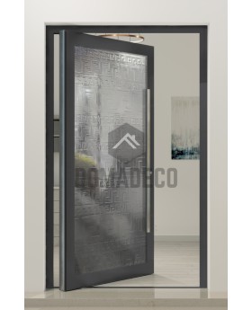 PIVOT FS3 - aluminium pivot door with fusing glass