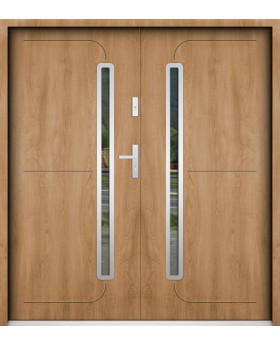 Sta Hadar Double - Commercial steel Exterior double door with Glass