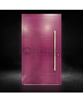 purple aluminium main entrance door