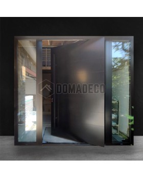 Pivot Integra door with left and right sidelight