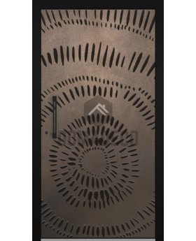 LIM M11 -  door with bronze texture of milled metal