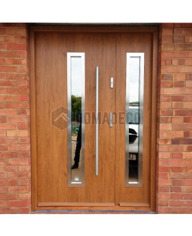 winchester metal house front door with side panel