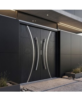 Black High Quality double metal Entry Door