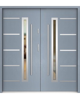 Sta Picard Double - stainless steel exterior double front door